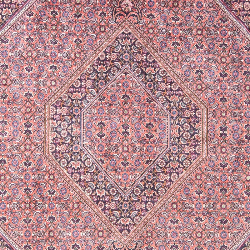 Persisk tæppe - Bijar - 240 x 145 cm - lysrød
