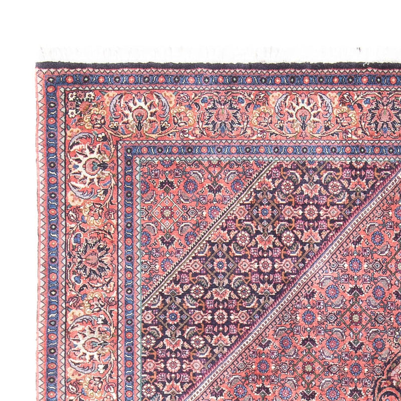 Persisk tæppe - Bijar - 240 x 145 cm - lysrød