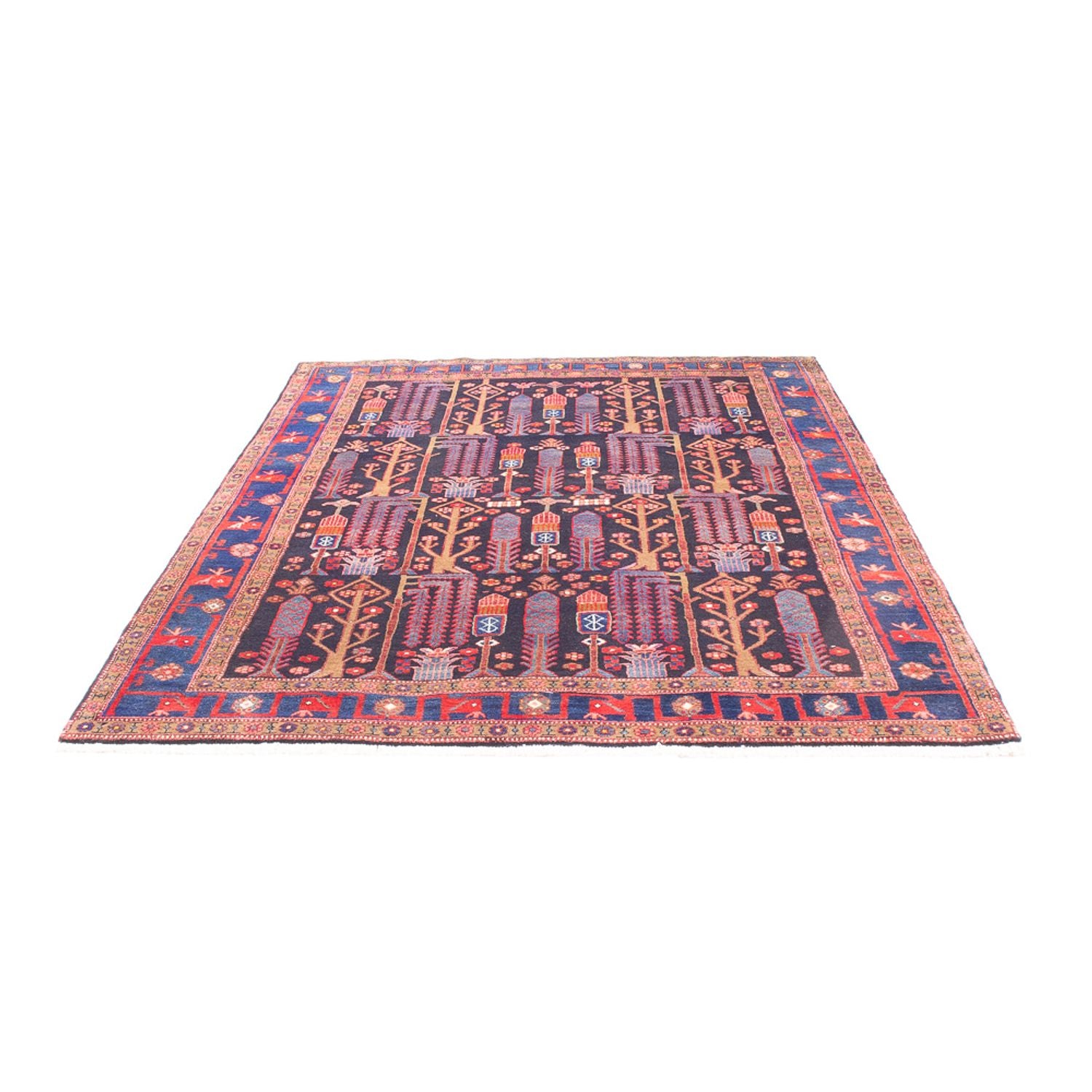Persisk tæppe - Nomadisk - 230 x 160 cm - lilla