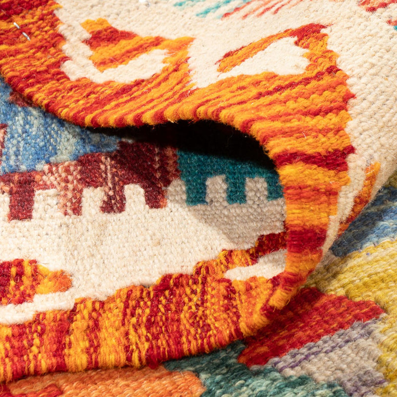 Kelim Carpet - Splash - 147 x 101 cm - flerfarvet