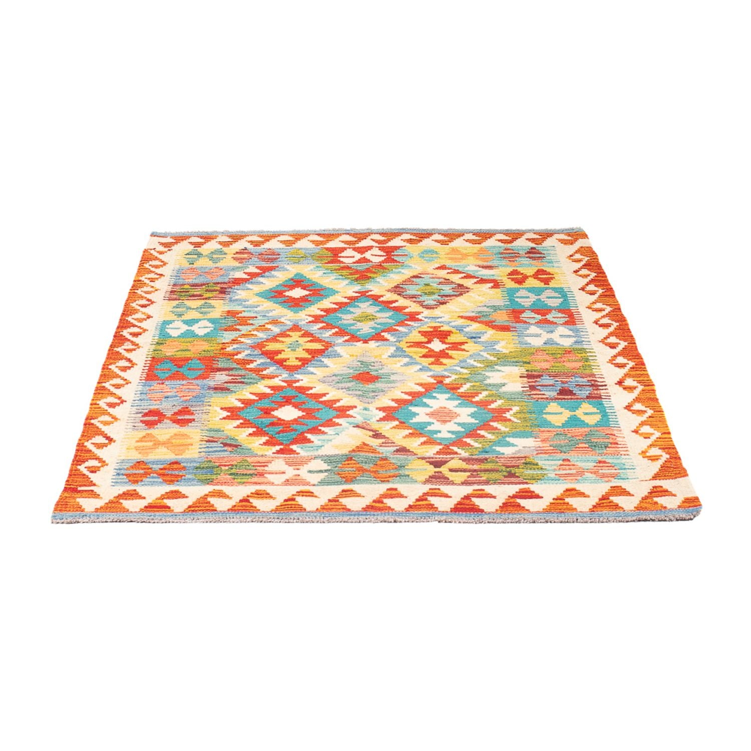 Kelim Carpet - Splash - 147 x 101 cm - flerfarvet