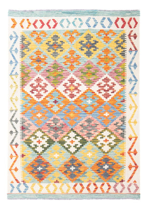 Kelim Carpet - Splash - 144 x 100 cm - flerfarvet