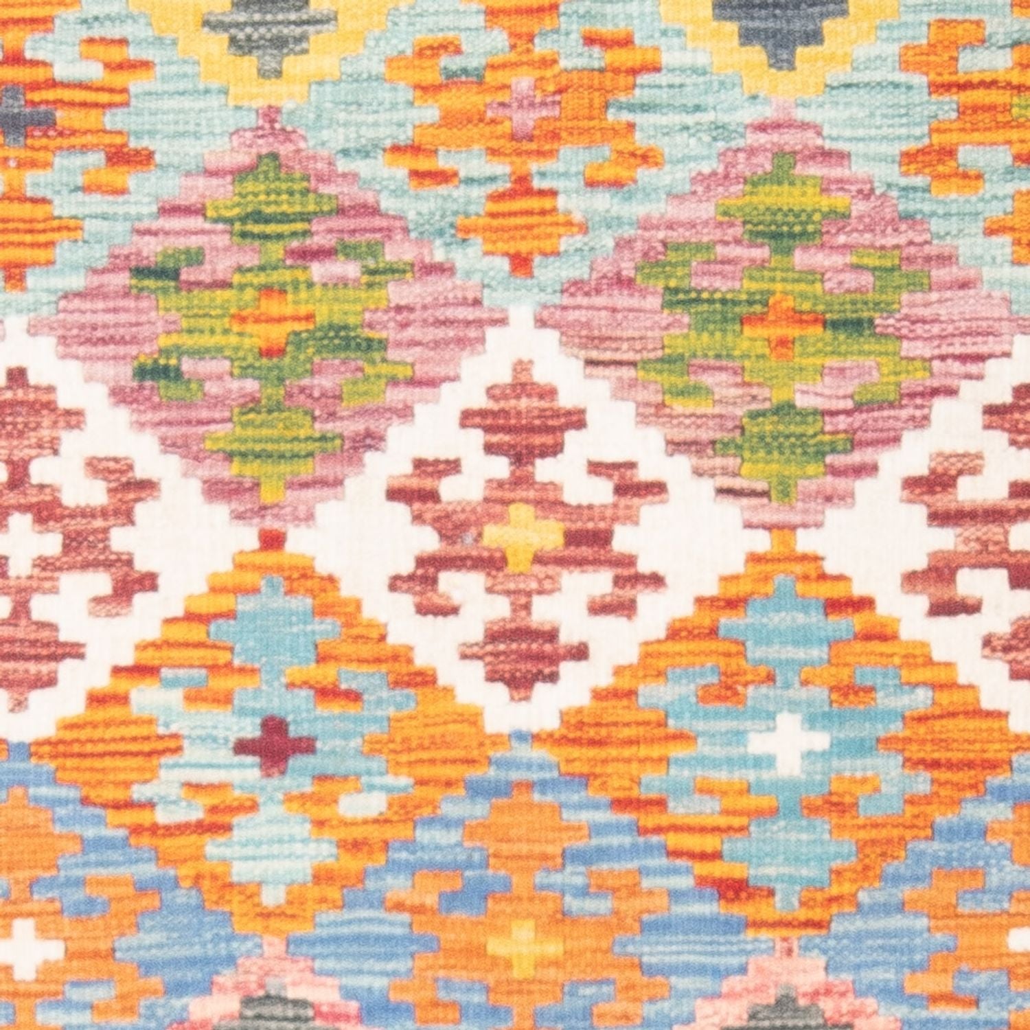 Kelim Carpet - Splash - 144 x 100 cm - flerfarvet