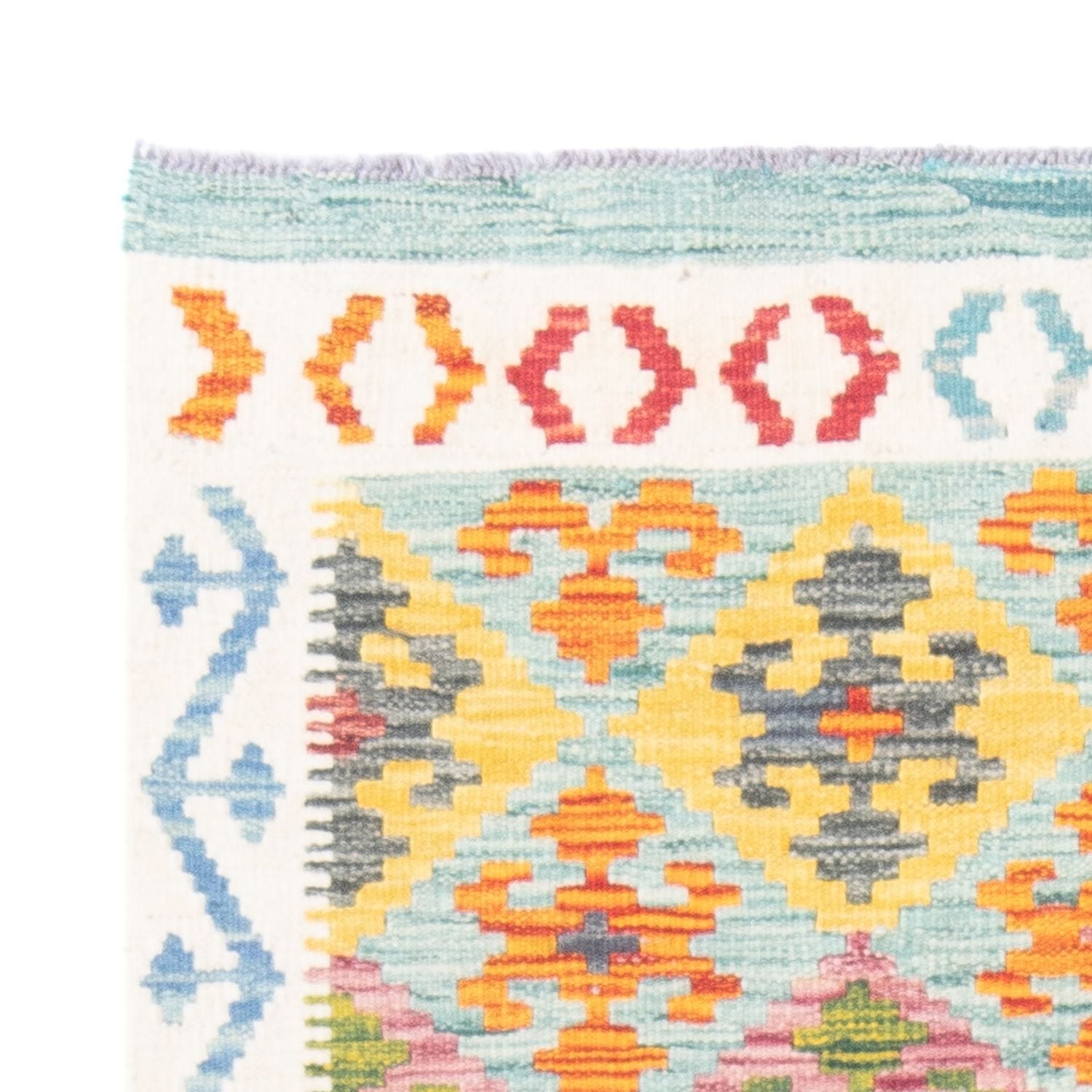 Kelim Carpet - Splash - 144 x 100 cm - flerfarvet