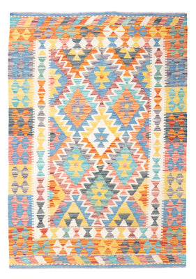 Kelim Carpet - Splash - 145 x 106 cm - flerfarvet