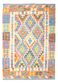 Kelim Carpet - Splash - 145 x 106 cm - flerfarvet
