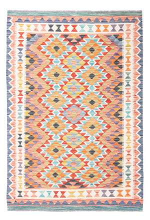 Kelim Carpet - Splash - 156 x 105 cm - flerfarvet