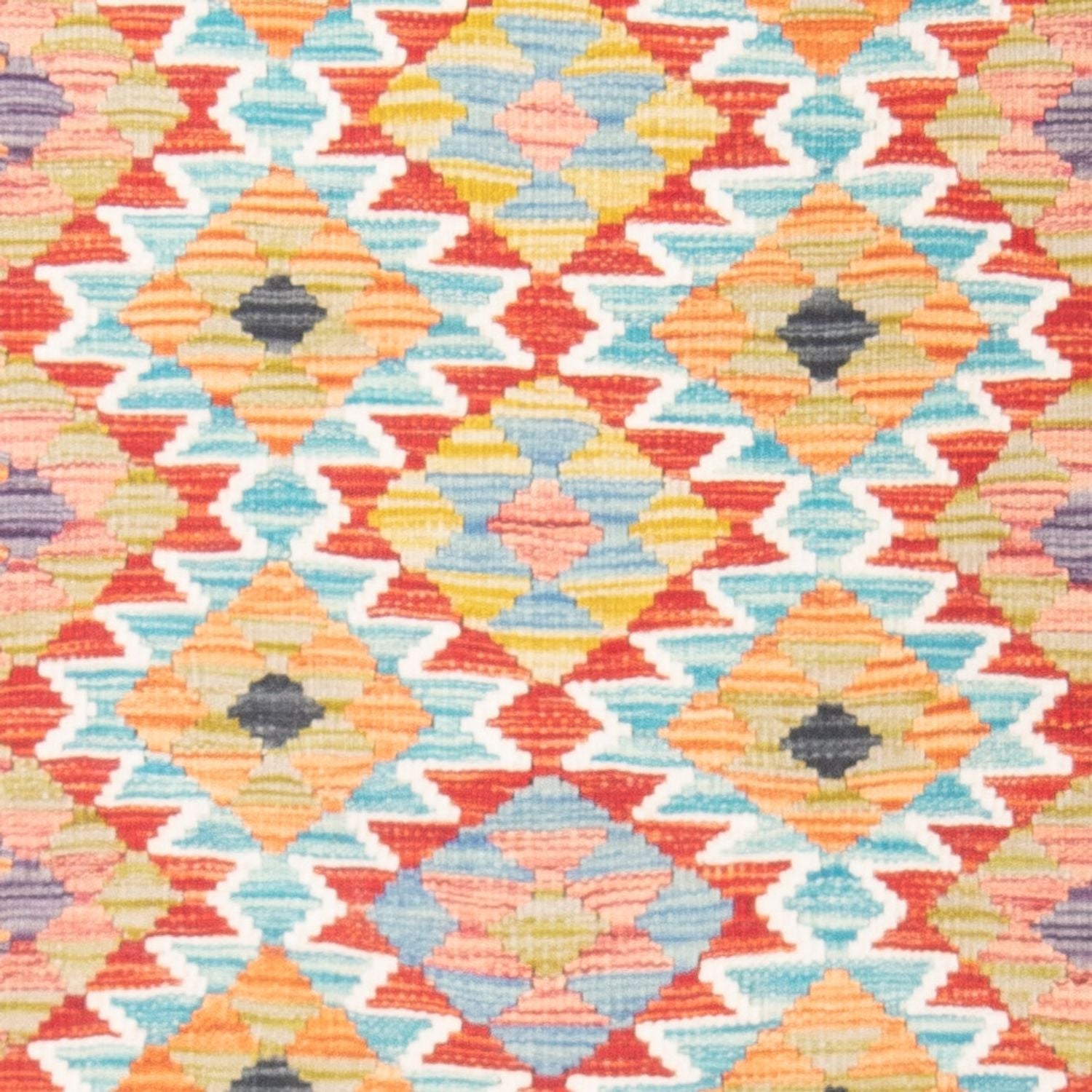 Kelim Carpet - Splash - 156 x 105 cm - flerfarvet