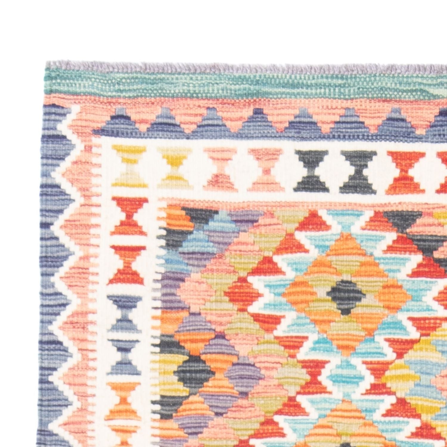 Kelim Carpet - Splash - 156 x 105 cm - flerfarvet