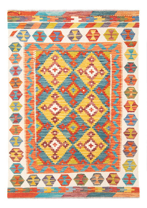 Kelim Carpet - Splash - 143 x 104 cm - flerfarvet