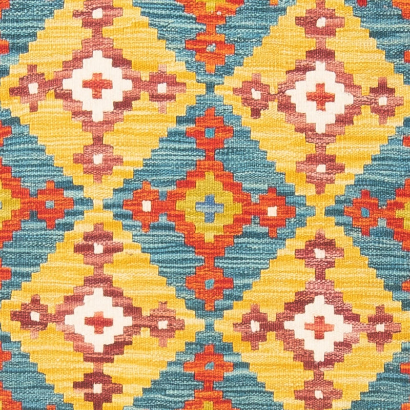 Kelim Carpet - Splash - 143 x 104 cm - flerfarvet