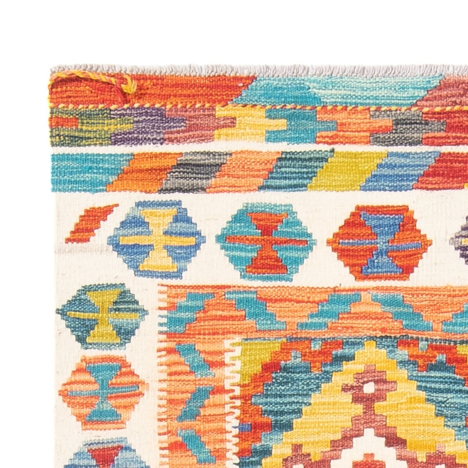 Kelim Carpet - Splash - 143 x 104 cm - flerfarvet