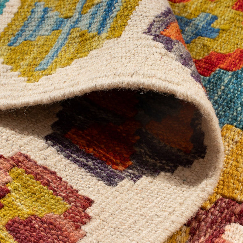 Kelim Carpet - Splash - 143 x 104 cm - flerfarvet