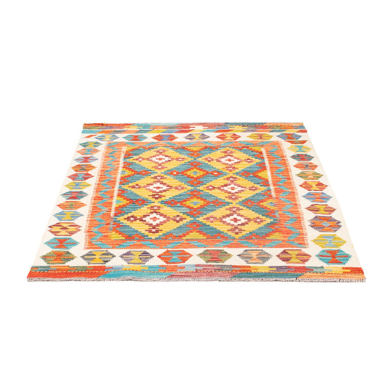 Kelim Carpet - Splash - 143 x 104 cm - flerfarvet