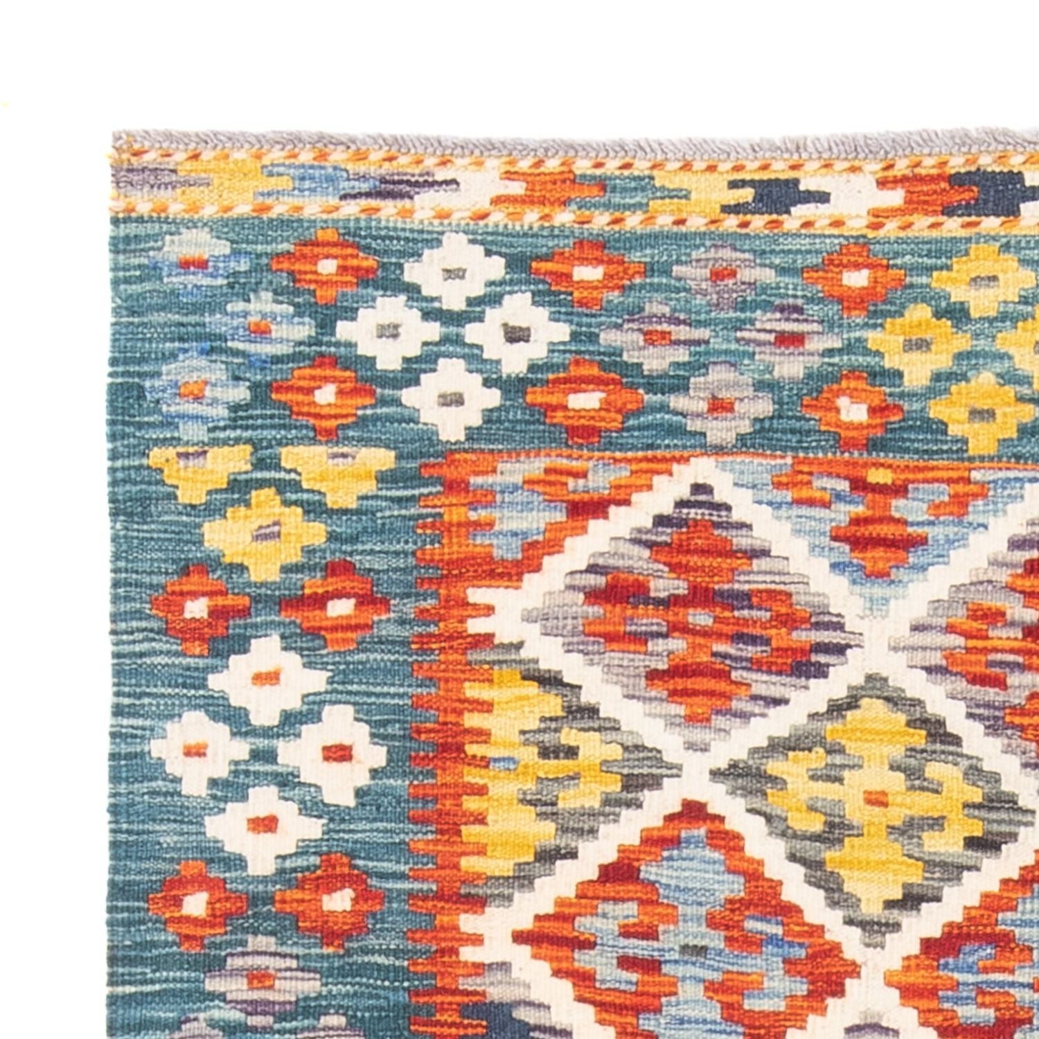 Kelim Carpet - Splash - 152 x 103 cm - flerfarvet