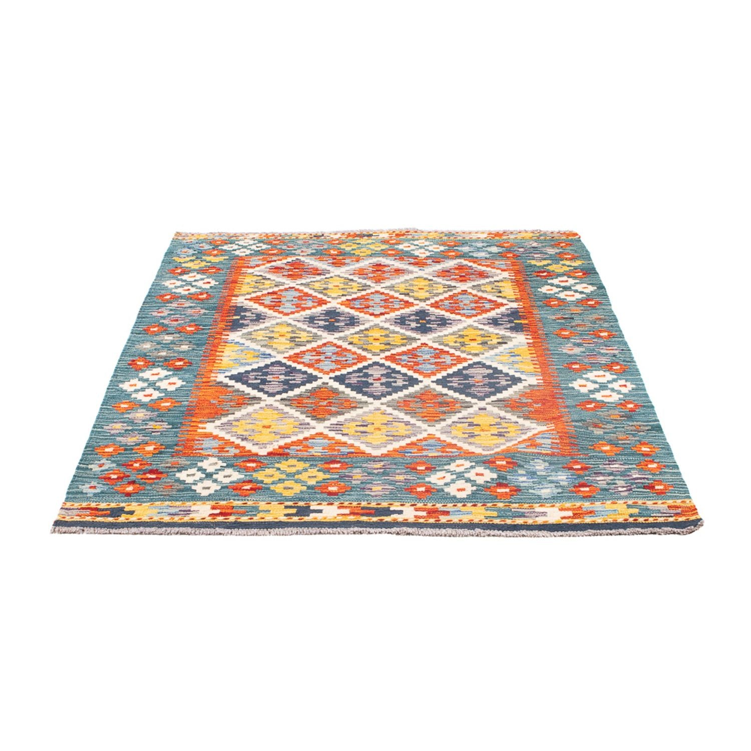 Kelim Carpet - Splash - 152 x 103 cm - flerfarvet