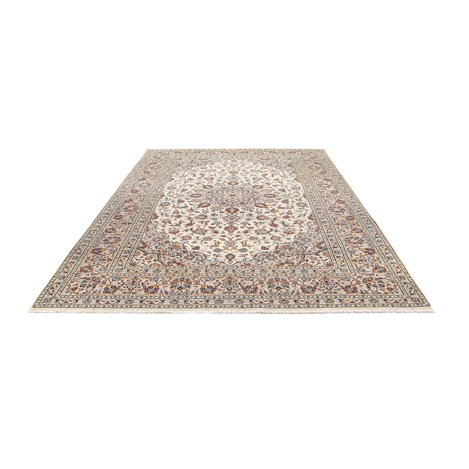 Persisk tæppe - Keshan - 307 x 200 cm - creme