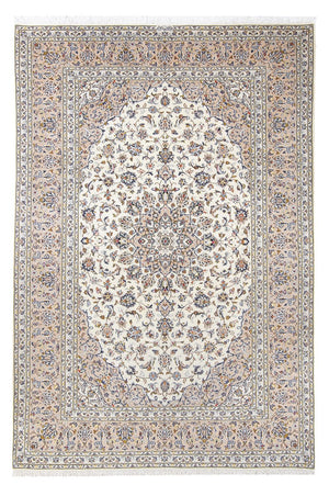 Persisk tæppe - Keshan - 308 x 205 cm - creme