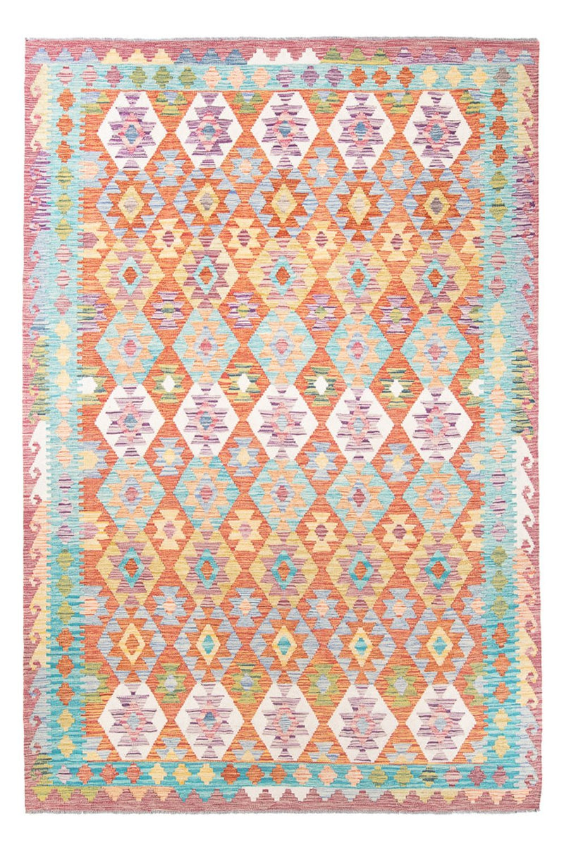 Kelim Carpet - Splash - 298 x 199 cm - flerfarvet