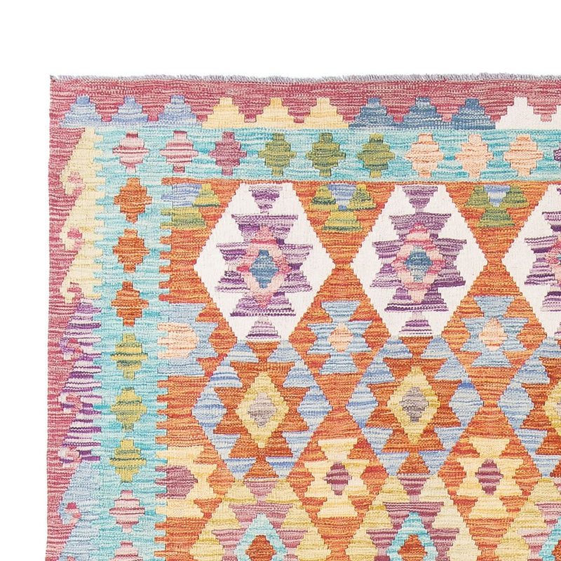 Kelim Carpet - Splash - 298 x 199 cm - flerfarvet