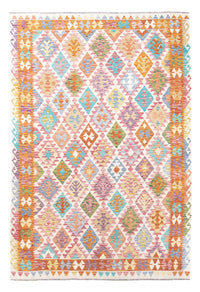 Kelim Carpet - Splash - 291 x 198 cm - flerfarvet