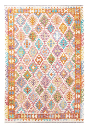 Kelim Carpet - Splash - 291 x 198 cm - flerfarvet