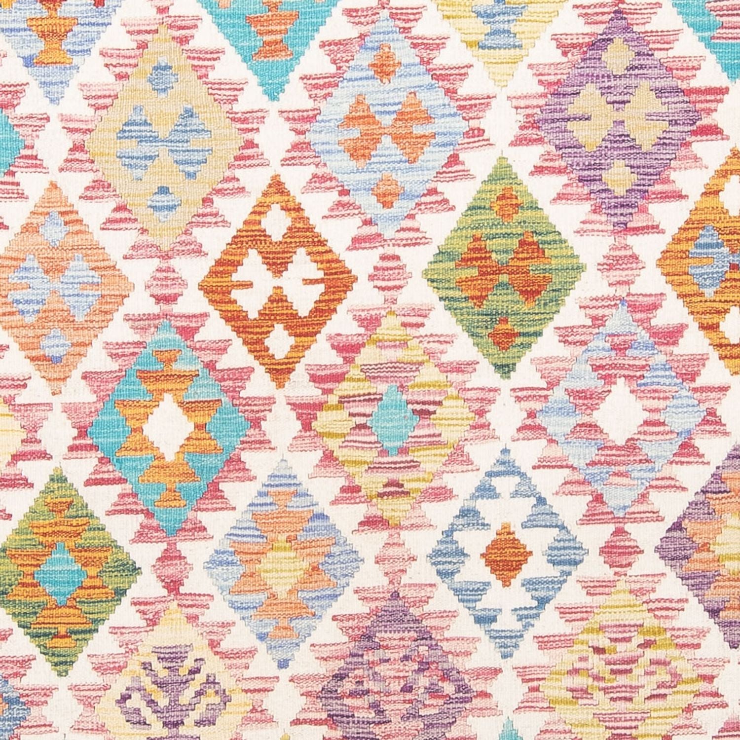Kelim Carpet - Splash - 291 x 198 cm - flerfarvet