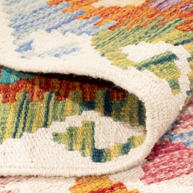 Kelim Carpet - Splash - 291 x 198 cm - flerfarvet