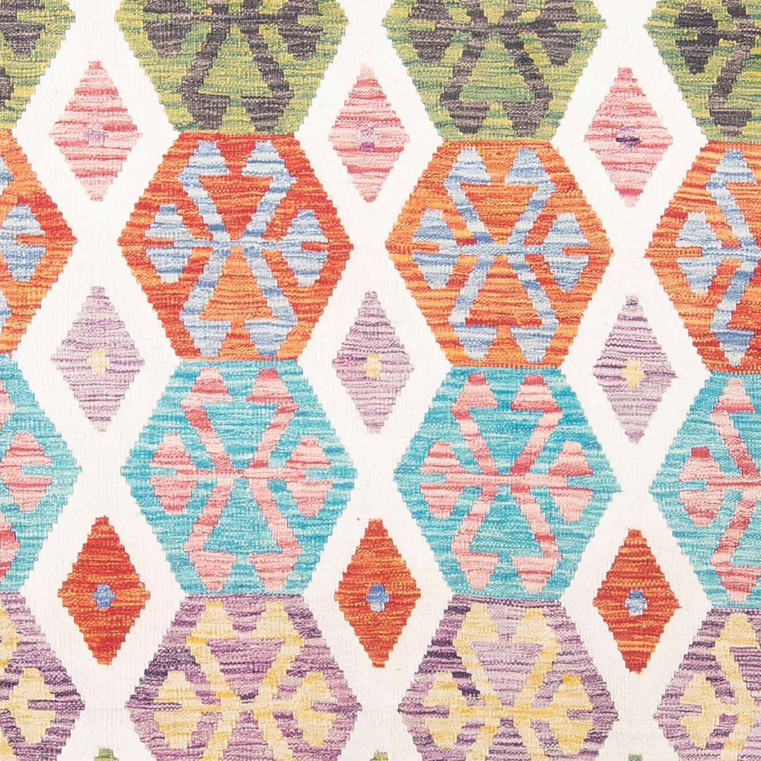 Kelim Carpet - Splash - 305 x 203 cm - flerfarvet