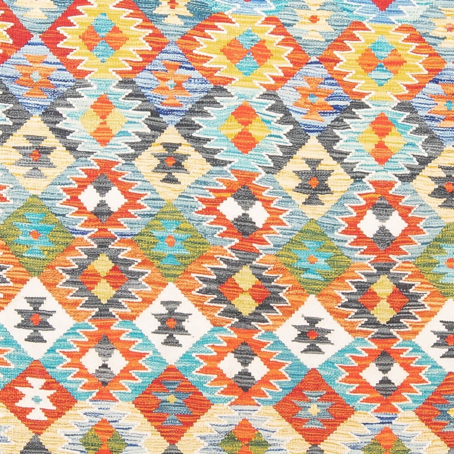 Kelim Carpet - Splash - 290 x 202 cm - flerfarvet