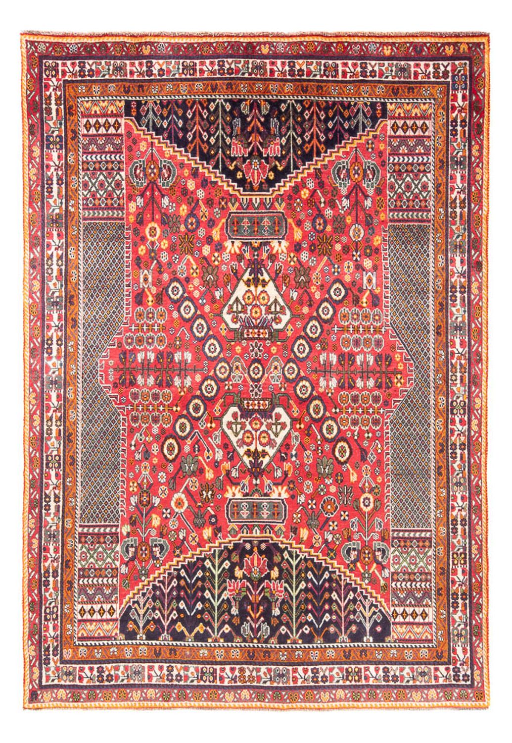 Persisk tæppe - Nomadisk - 252 x 155 cm - rød