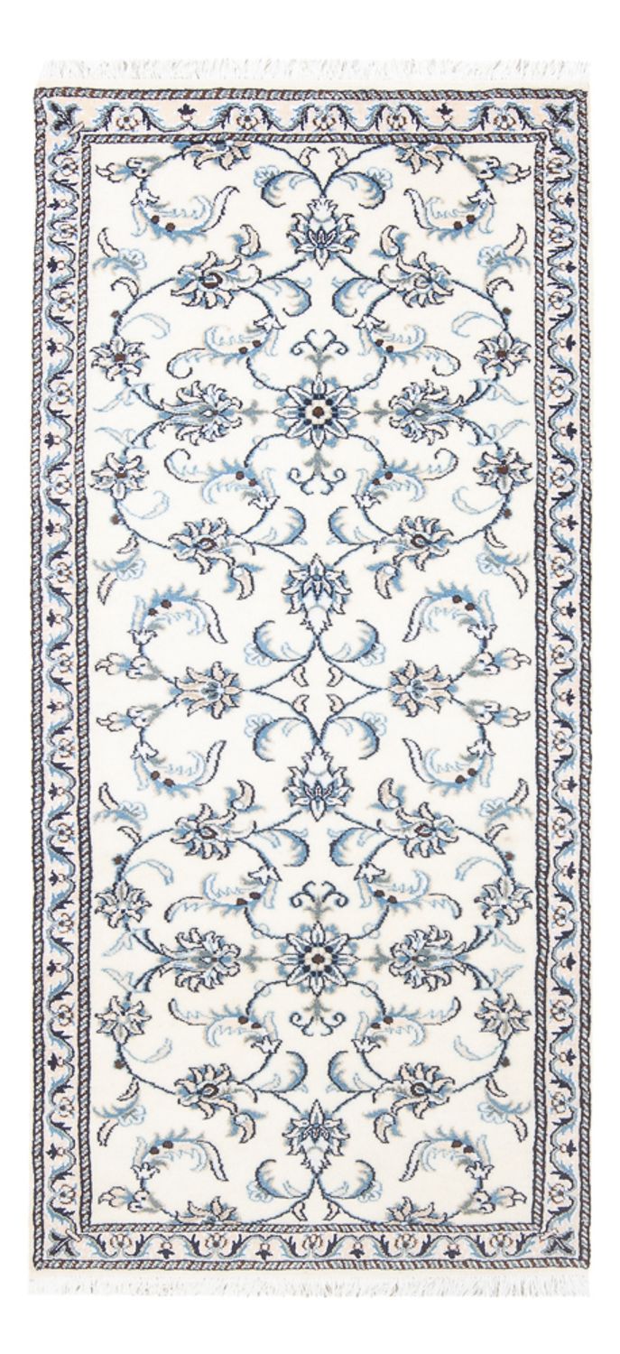 Løber Persisk tæppe - Nain - 184 x 76 cm - creme