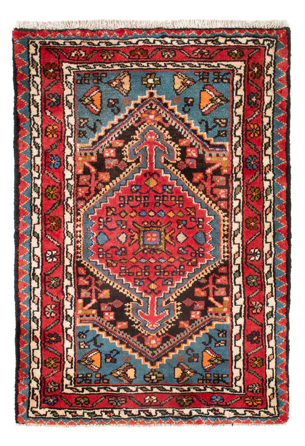 Persisk tæppe - Nomadisk - 91 x 62 cm - rød