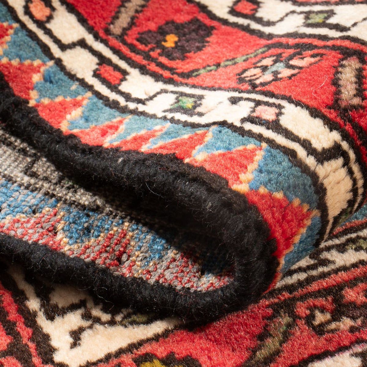 Persisk tæppe - Nomadisk - 91 x 62 cm - rød