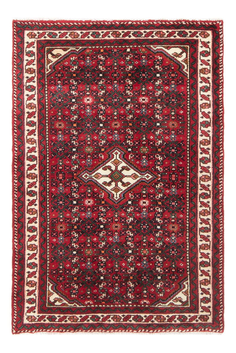 Persisk tæppe - Nomadisk - 122 x 80 cm - mørkerød