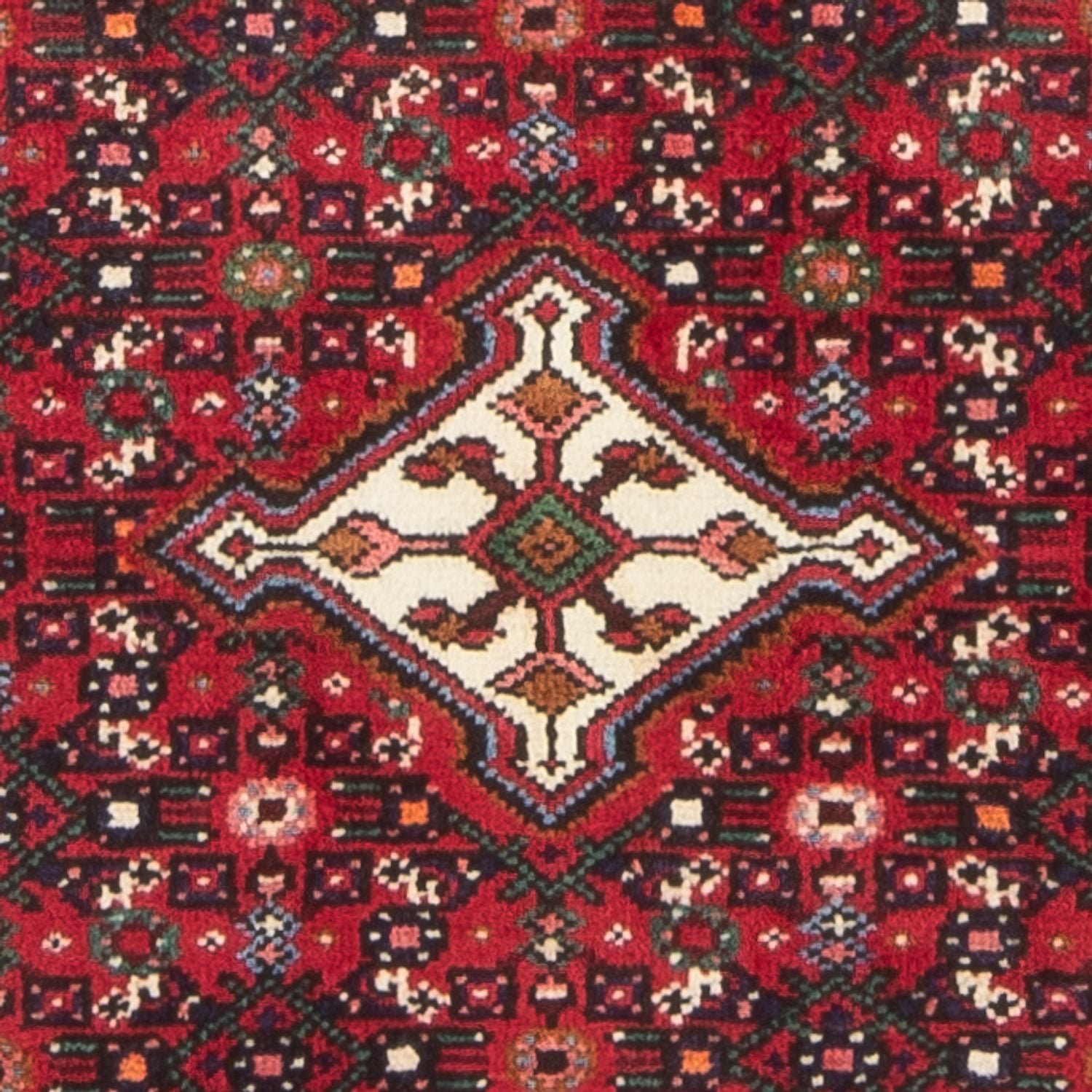 Persisk tæppe - Nomadisk - 122 x 80 cm - mørkerød