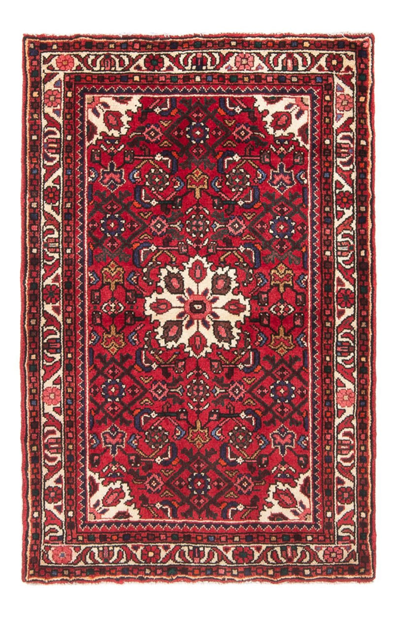 Persisk tæppe - Nomadisk - 128 x 82 cm - mørkerød