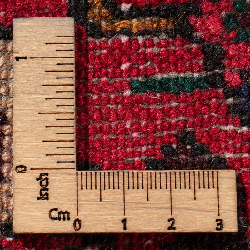Persisk tæppe - Nomadisk - 128 x 82 cm - mørkerød