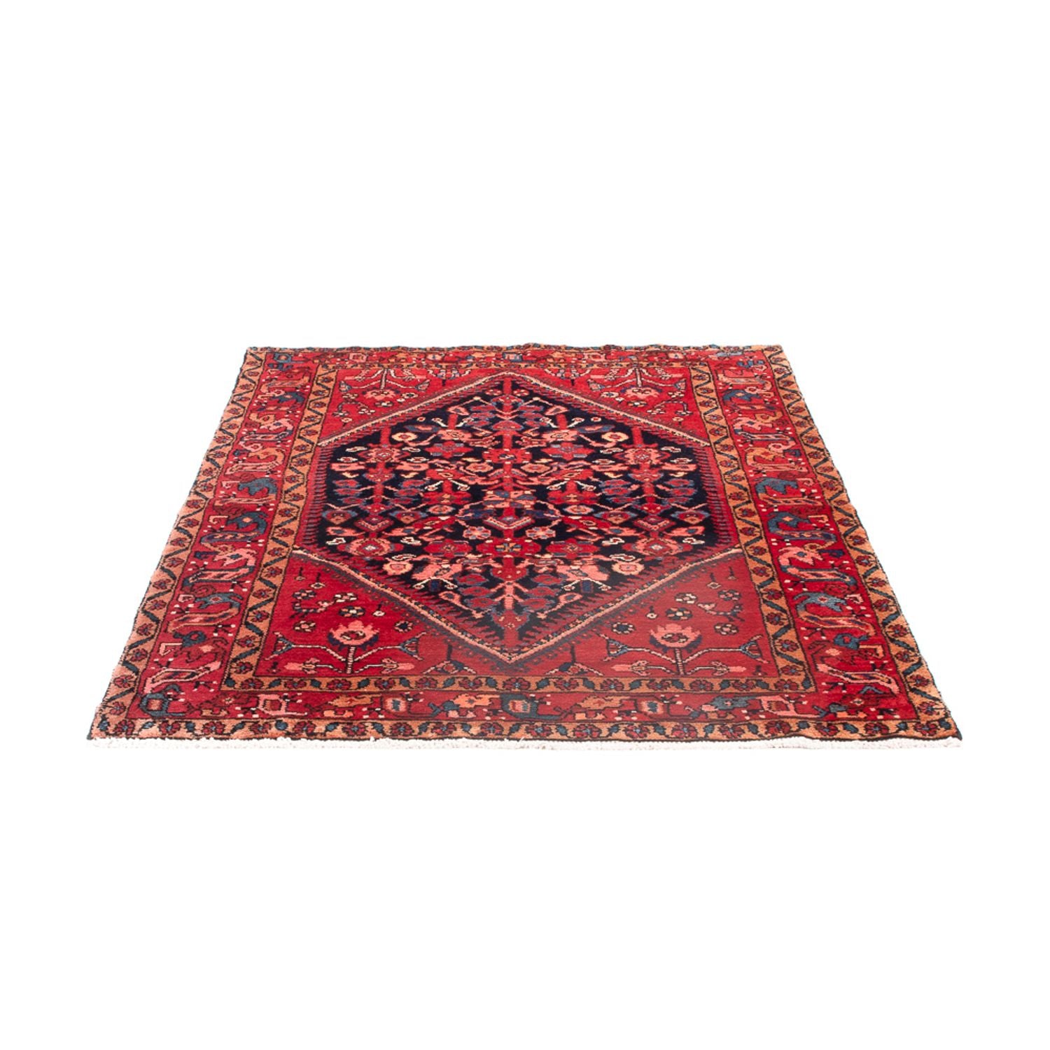Persisk tæppe - Nomadisk - 144 x 114 cm - mørkeblå