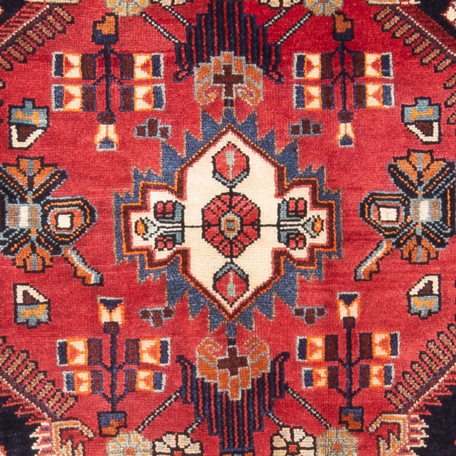Persisk tæppe - Nomadisk - 188 x 118 cm - rød