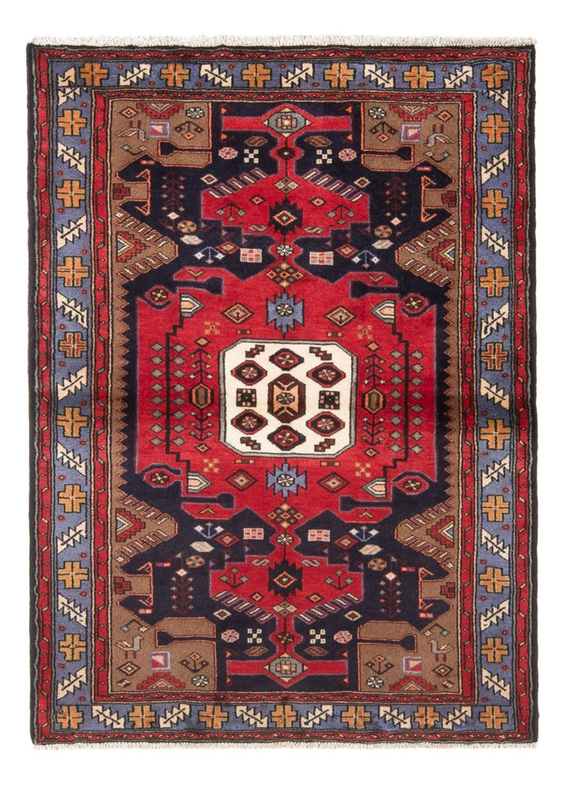 Persisk tæppe - Nomadisk - 161 x 110 cm - mørkeblå