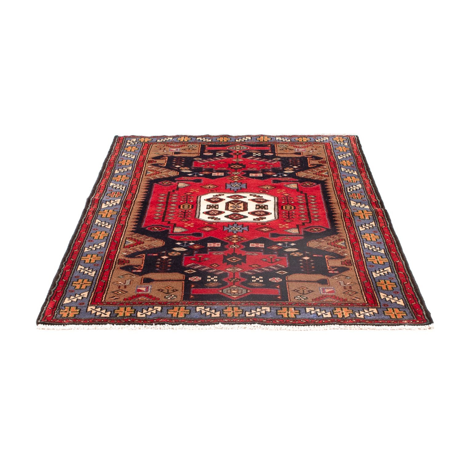 Persisk tæppe - Nomadisk - 161 x 110 cm - mørkeblå