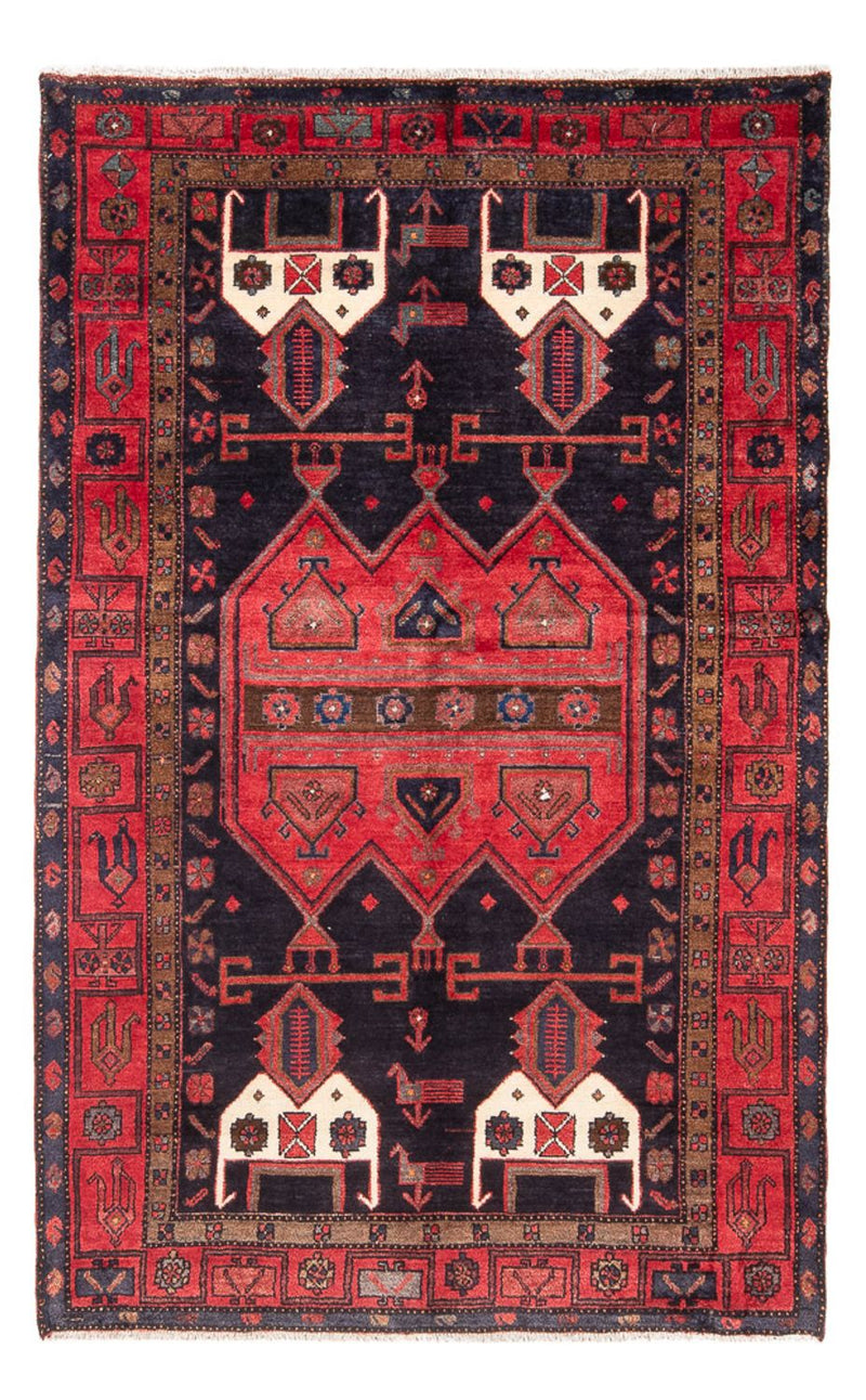 Persisk tæppe - Nomadisk - 225 x 144 cm - mørkeblå