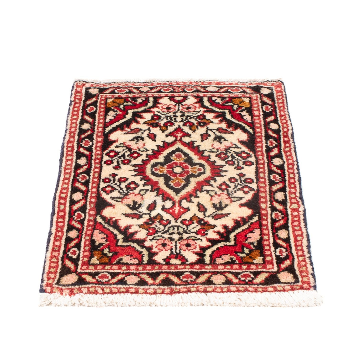 Persisk tæppe - Nomadisk - 66 x 44 cm - creme