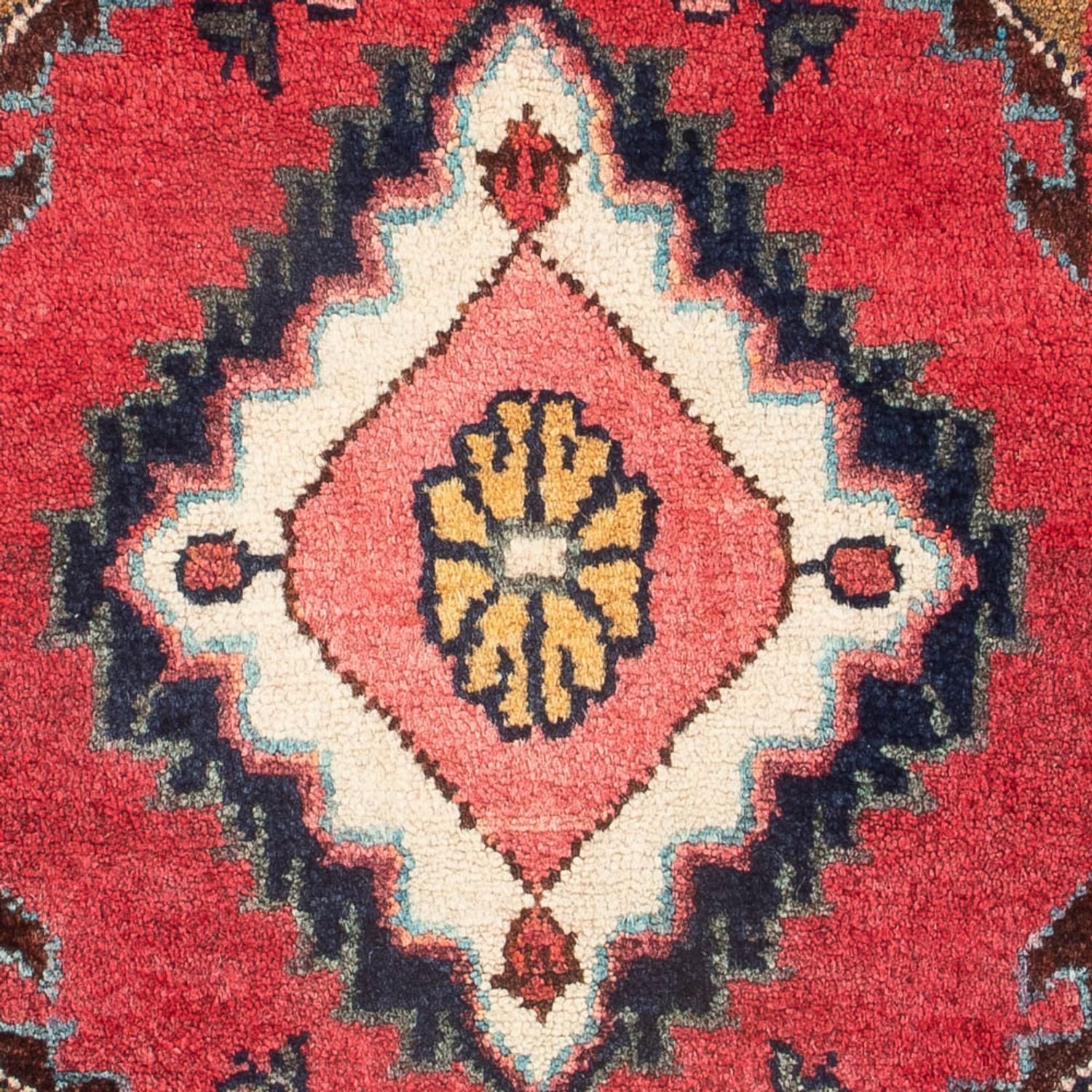 Persisk tæppe - Nomadisk - 66 x 46 cm - rød