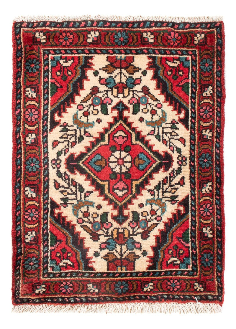 Persisk tæppe - Nomadisk - 62 x 47 cm - creme