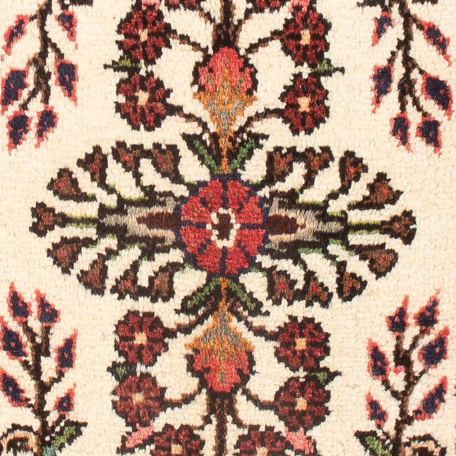 Persisk tæppe - Nomadisk - 70 x 53 cm - creme