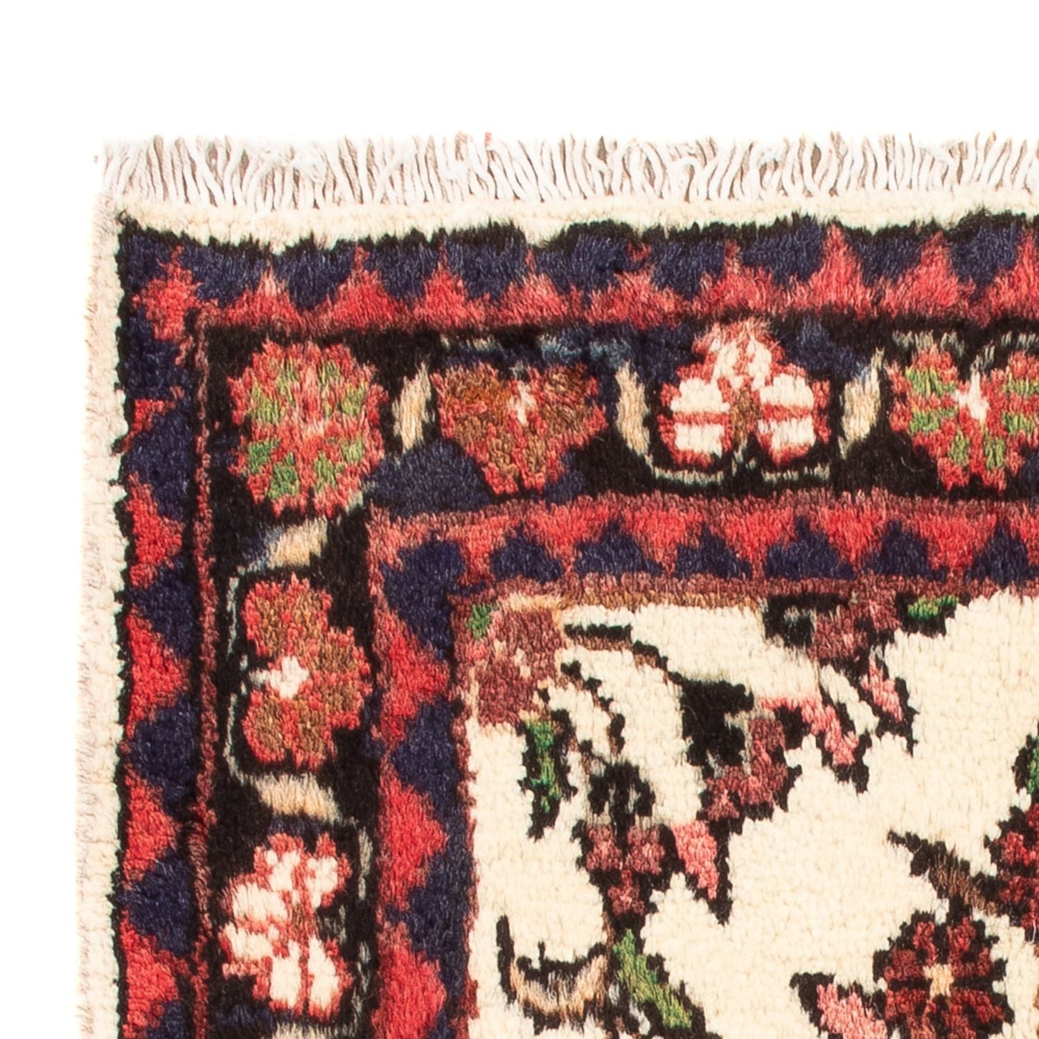 Persisk tæppe - Nomadisk - 70 x 53 cm - creme