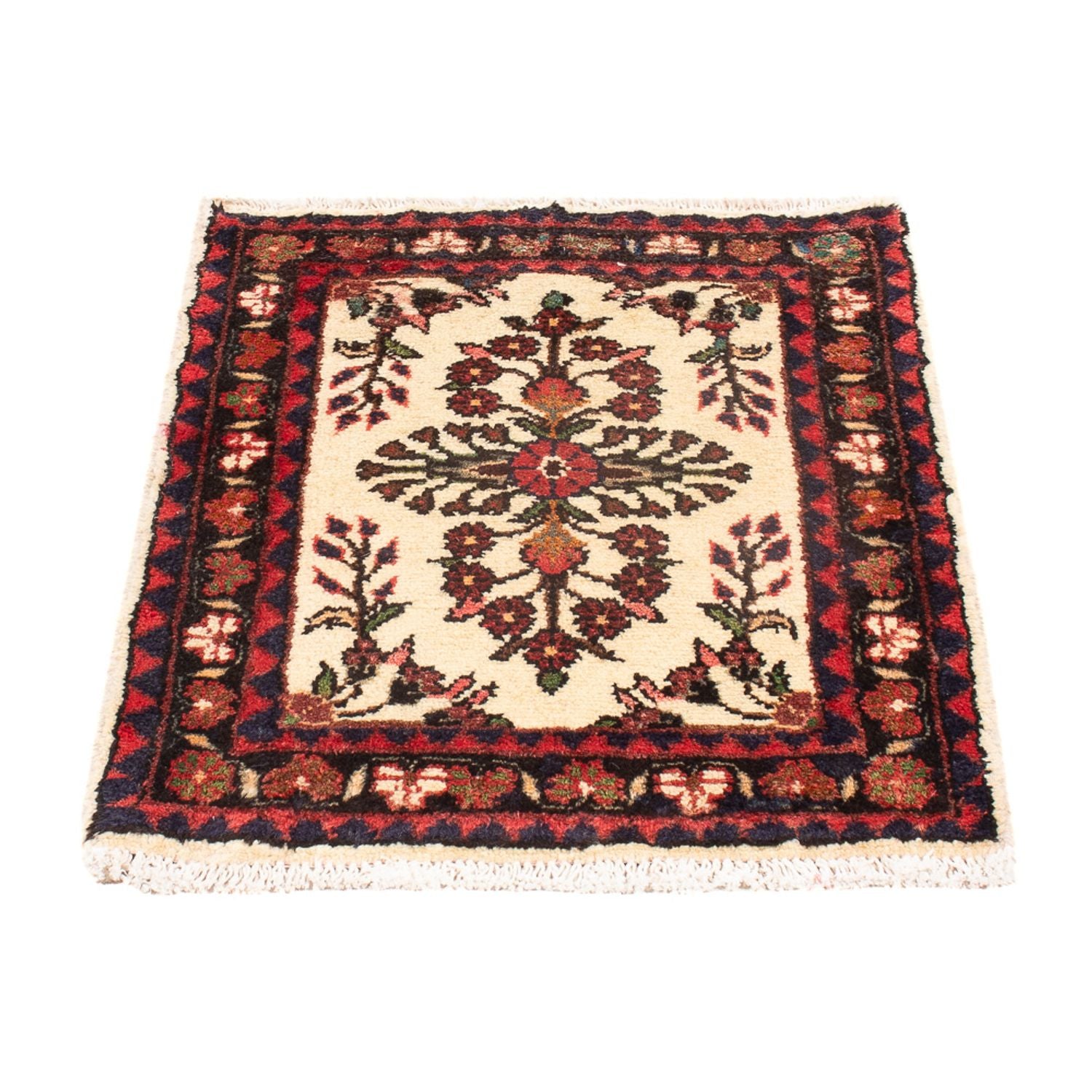Persisk tæppe - Nomadisk - 70 x 53 cm - creme