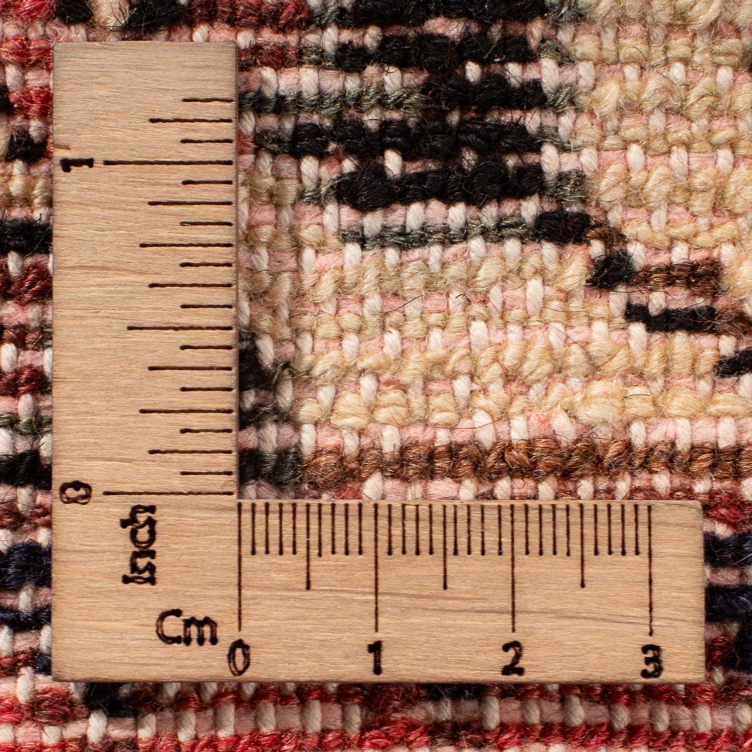 Persisk tæppe - Nomadisk - 70 x 53 cm - creme